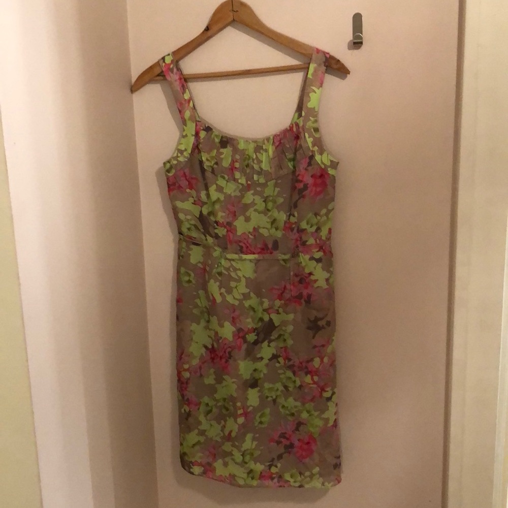 Banana Republic watercolor sheath dress